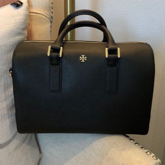 Tory Burch Handbags - Tory Burch Black Emerson Satchel **BNWT**